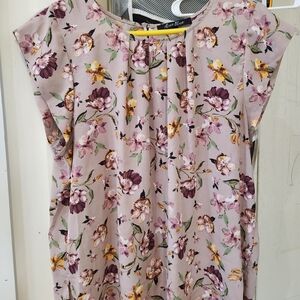 Alice Blue Floral Blouse - Purple and Yellow